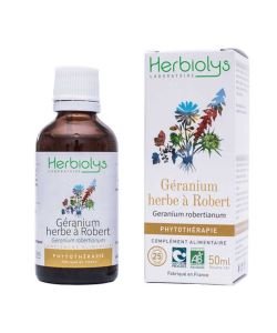 Herbiolys PHYTO Géranium herbe à Robert 50mL BIO - Geranium robertianum BIO, 50 ml